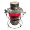 Vintage MO. PAC Handlan St. Louis  Railroad Lantern with Red Globe - Image 8