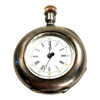 Antique Sterling Silver Ancre Remontoir Spiral Breguet Pocket Watch