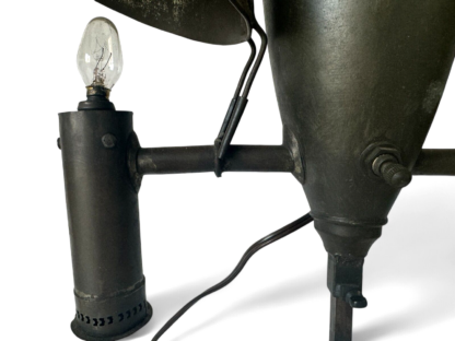 Antique Tin Double-shade Student Lamp Central Font Two Tin Shades (Electrified) - Image 3