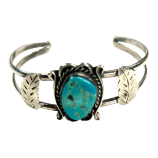 Vintage Navajo Turquoise & Sterling Silver Bracelet