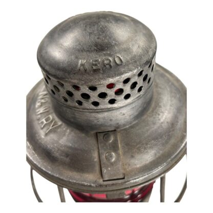 Vintage N & W RY Adlake railroad lantern with Red Globe ADLAKE KERO - Image 4