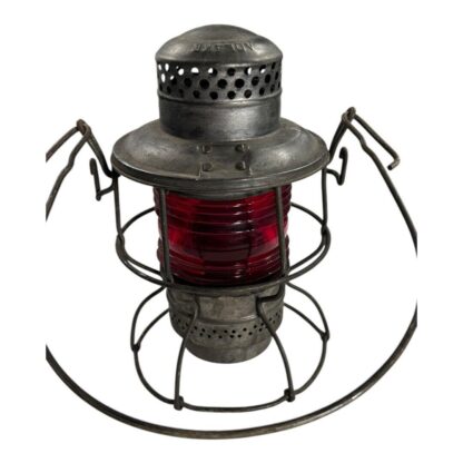 Vintage N & W RY Adlake railroad lantern with Red Globe ADLAKE KERO - Image 8