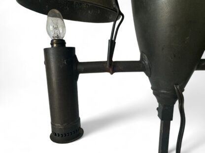 Antique Tin Double-shade Student Lamp Central Font Two Tin Shades (Electrified) - Image 18