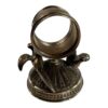 Antique Figural Napkin Ring Silver Silverplate - Parrots on Ornate Pedestal - Image 4