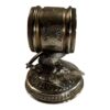 Antique Figural Napkin Ring Silver Silverplate - Parrots on Ornate Pedestal - Image 6