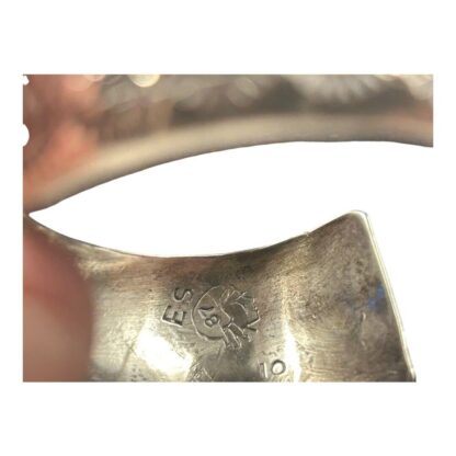 Vintage Navajo Sterling Silver Hand Stamped Bracelet - Image 6