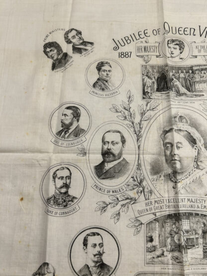 Antique Queen Victoria Commemorative Linen - Image 3