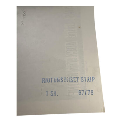 Vintage Riot On Sunset Strip Movie Poster - Image 11