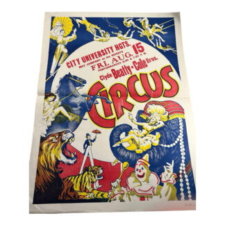 Vintage Clyde Beatty - Cole Brothers Circus Poster