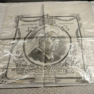 Antique Queen Victoria Commemorative Linen 1901