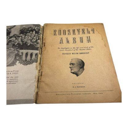 Vintage 1945 President Roosevelt Photograph Album - Image 5