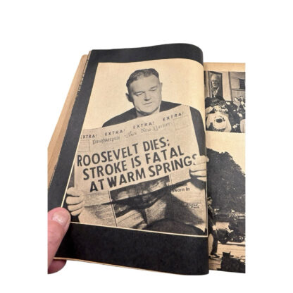 Vintage 1945 President Roosevelt Photograph Album - Image 14