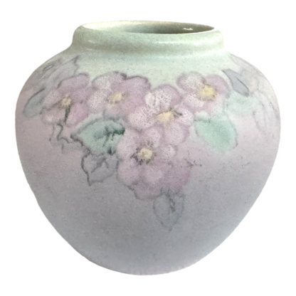 Antique Hudson Weller Pottery Matte Glaze Floral Vase (Signed, Dorothy England)