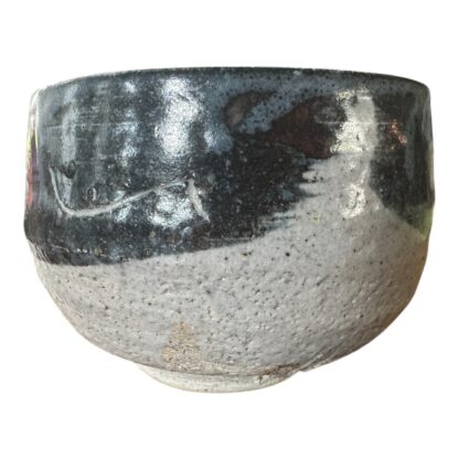 Vintage Japanese Studio Pottery Abstract Matcha Tea Bowl (Makoto Yabe) - Image 2