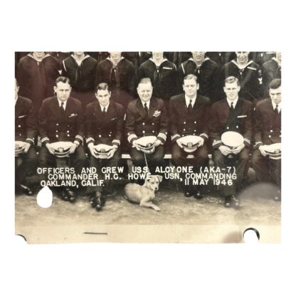 Vintage WW2 USS Alcoyne Attack Cargo Ship Photograph - Image 5