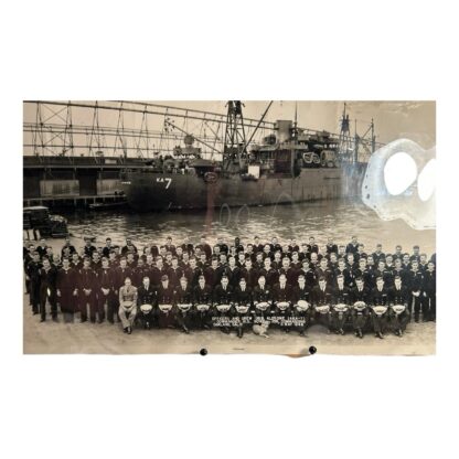 Vintage WW2 USS Alcoyne Attack Cargo Ship Photograph - Image 6