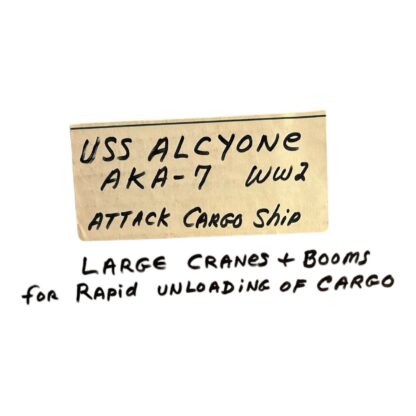Vintage WW2 USS Alcoyne Attack Cargo Ship Photograph - Image 11