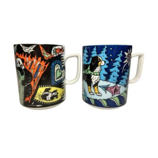 Vintage Bopla Lagenthal Swiss Made Set of Two 2 Coffee Mugs