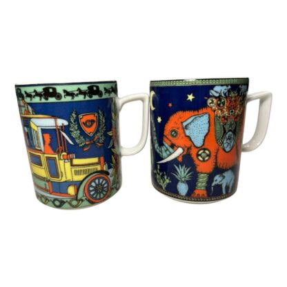Vintage Bopla Lagenthal Swiss Made Set of Two 2 Coffee Mugs