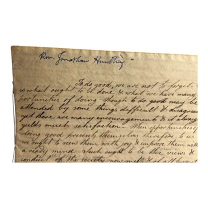 Antique Hand Written Temperance Sermon by Rev. Jonathan Harthing - Image 6