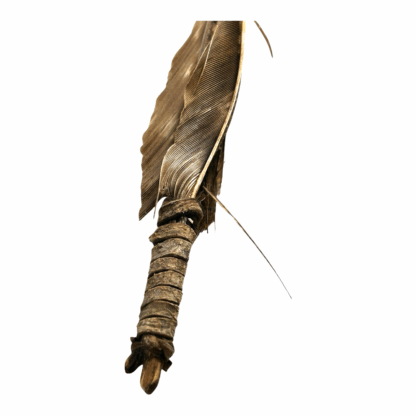 Antique Native American Arrow with Stone Tip, Feathers & Sinew - Image 10