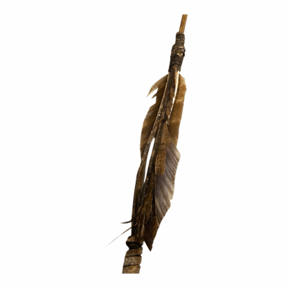 Antique Native American Arrow with Stone Tip, Feathers & Sinew - Image 12