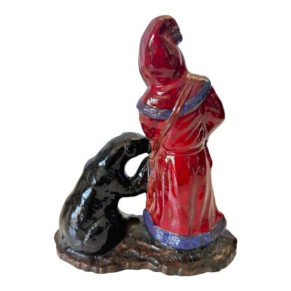 Vintage Folk Art Pottery Holiday Santa Figurine (Signed) - Image 2