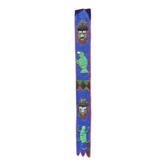 Vintage Hand Made African Nigerian Beaded Wall Hanging Sash