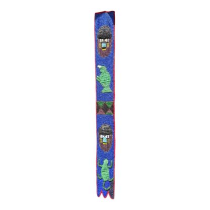 Vintage Hand Made African Nigerian Beaded Wall Hanging Sash