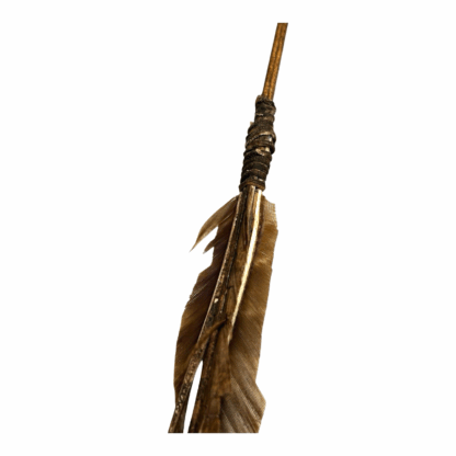 Antique Native American Arrow with Stone Tip, Feathers & Sinew - Image 13