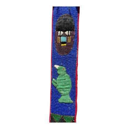 Vintage Hand Made African Nigerian Beaded Wall Hanging Sash - Image 4