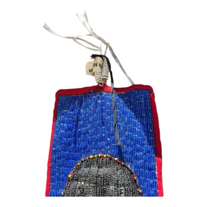 Vintage Hand Made African Nigerian Beaded Wall Hanging Sash - Image 7