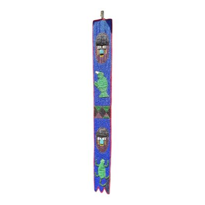 Vintage Hand Made African Nigerian Beaded Wall Hanging Sash - Image 9