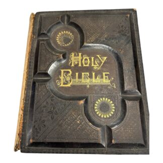 Antique Oversize Leather Bound Family Bible