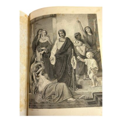 Antique Oversize Leather Bound Family Bible - Image 17