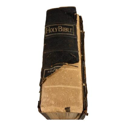Antique Oversize Leather Bound Family Bible - Image 22