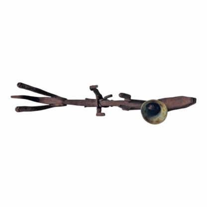 Antique African Abstract Iron Currency Sculpture with Ritual Bell - Image 12