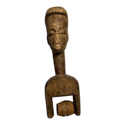 Antique Hand Carved African Baule Tribal Art Heddle Pulley