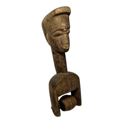 Antique Hand Carved African Baule Tribal Art Heddle Pulley - Image 4