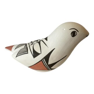 Vintage Native American Southwestern Acoma Pottery Bird Effigy Vessel
