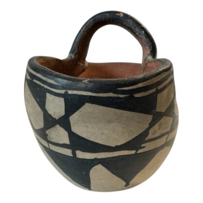 Antique Native American Hopi-Tewa Handled Pottery Basket - Image 4