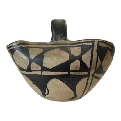 Antique Native American Hopi-Tewa Handled Pottery Basket - Image 6