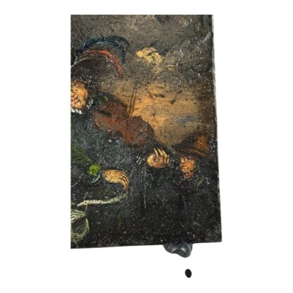 Antique 17th Century Dutch School Oil Painting on Metal - Man playing Violin - Image 4
