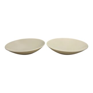 Vintage Eva Zeisel Museum White Castleton China Fruit Dessert Bowls Set of Two
