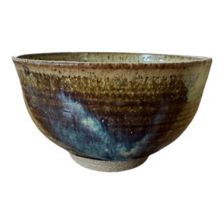Vintage Japanese Studio Pottery Wabi-Sabi Glazed Chawan Tea Bowl