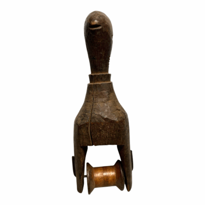Antique Hand Carved African Baule Tribal Art Heddle Pulley