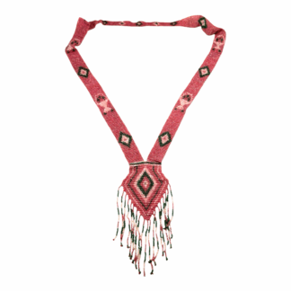 Antique Native American Cermonial Beaded Sash Necklace