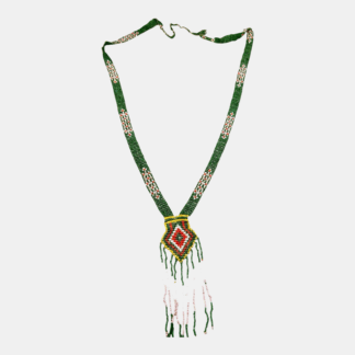 Antique Native American Cermonial Beaded Sash Necklace