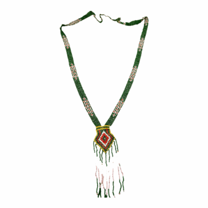 Antique Native American Cermonial Beaded Sash Necklace - Image 2