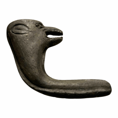 Antique Native American Carved Stone Effigy Pipe - Image 4